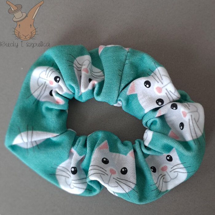 Scrunchie z kotem